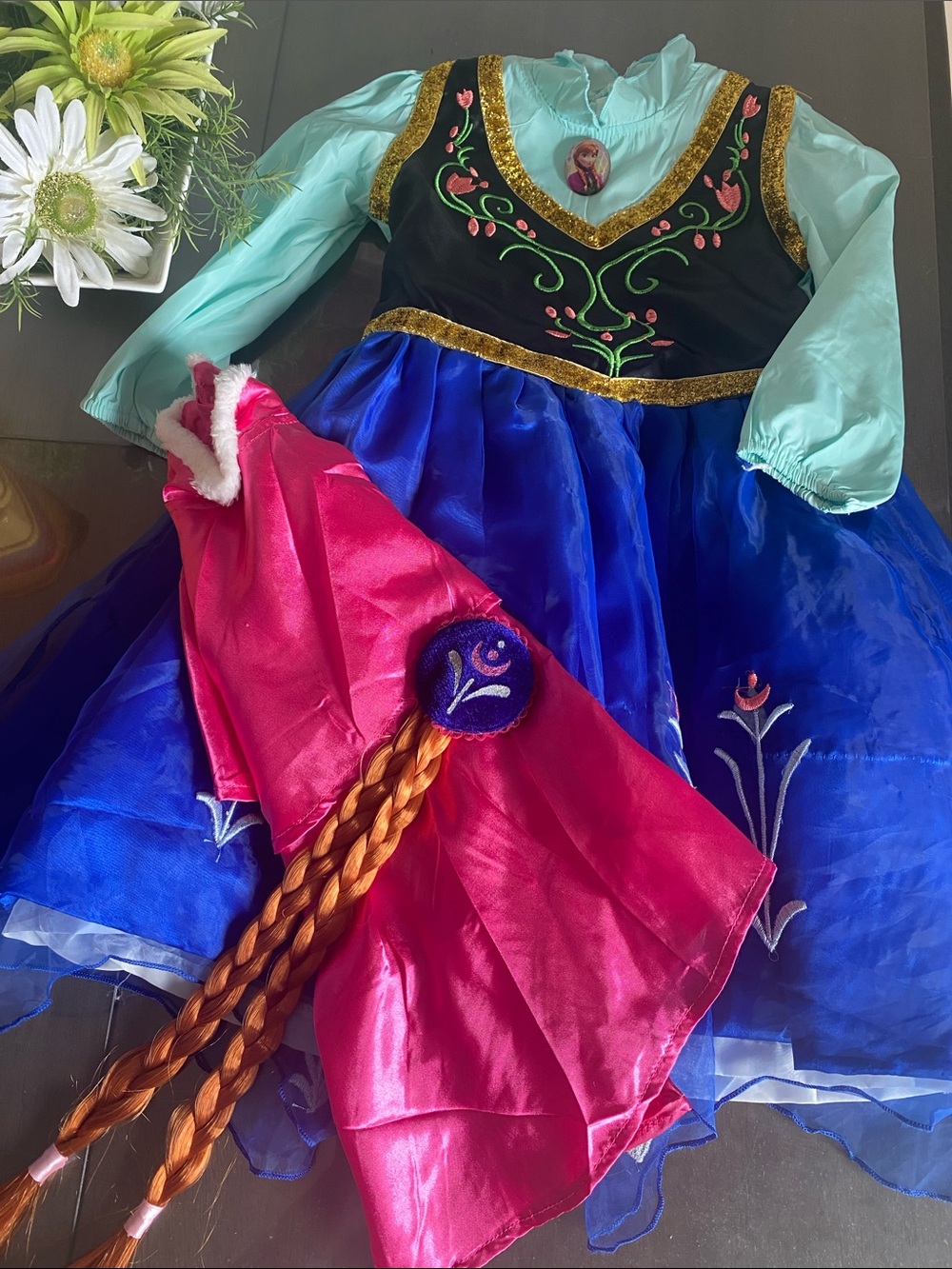 Disney Frozen ANNA Costume Halloween 🎃 Cosplay dress